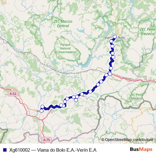 Xg610002 bus Line Map