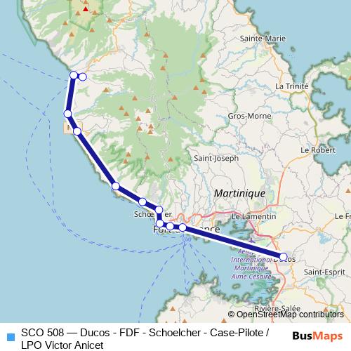 SCO 508 bus Line Map