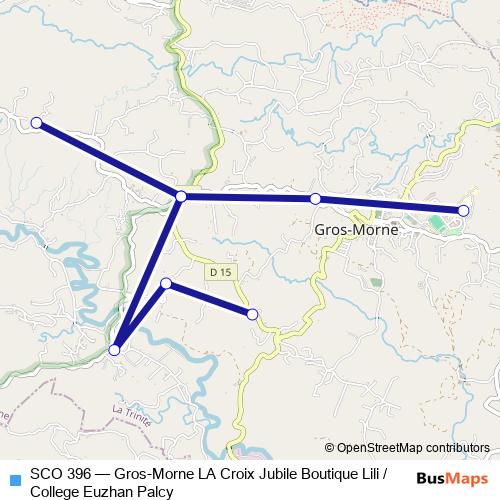 SCO 396 bus Line Map