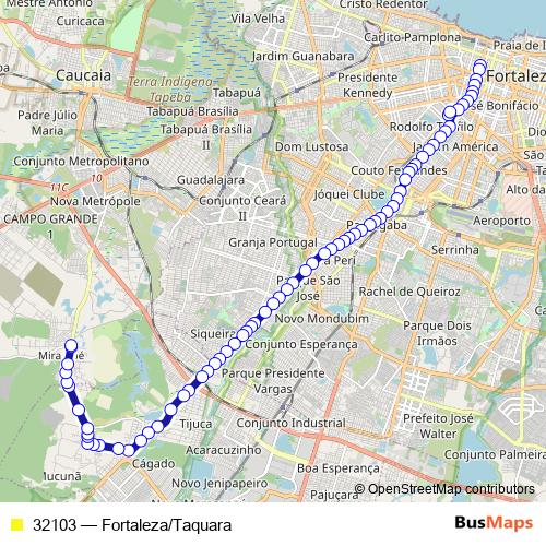 32103 bus Line Map