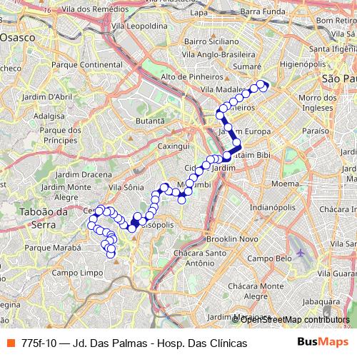 775f-10 bus Line Map