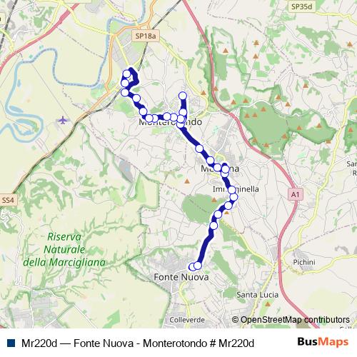 Mr220d bus Line Map