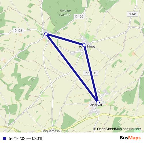 5-21-202 bus Line Map