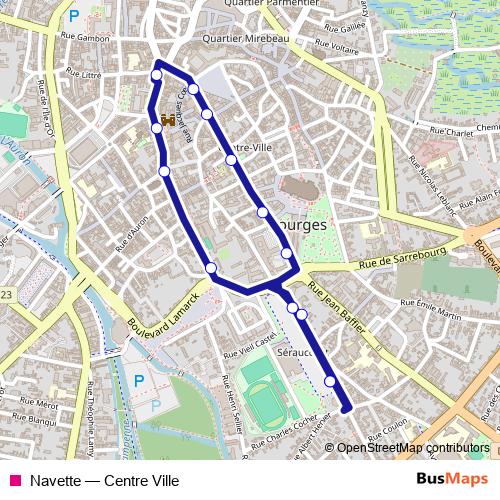 Navette bus Line Map