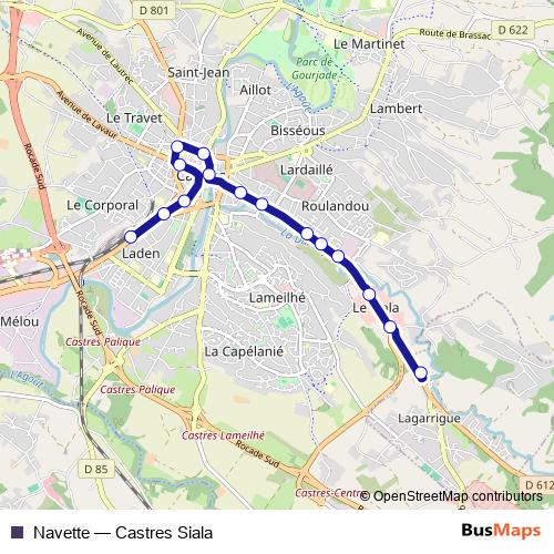 Navette bus Line Map