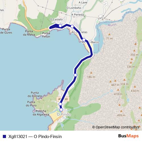 Xg813021 bus Line Map