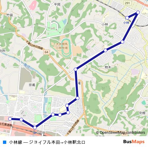 小林線 bus Line Map