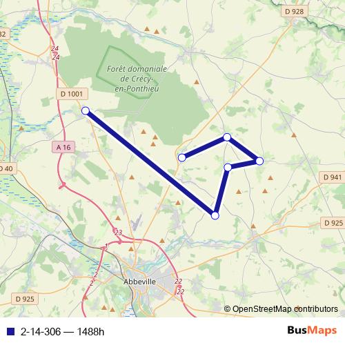 2-14-306 bus Line Map