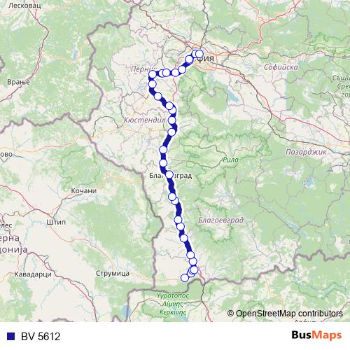 BV 5612 rail Line Map