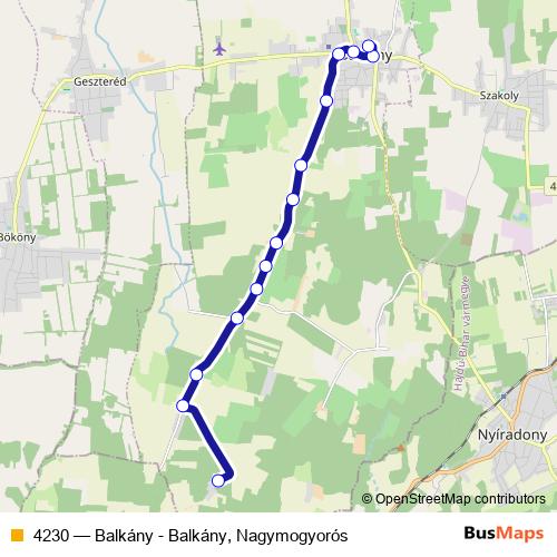 4230 bus Line Map