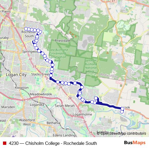 4230 bus Line Map