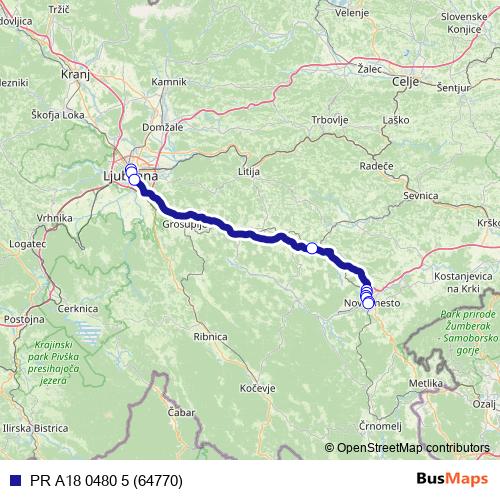 PR A18 0480 5 (64770) bus Line Map