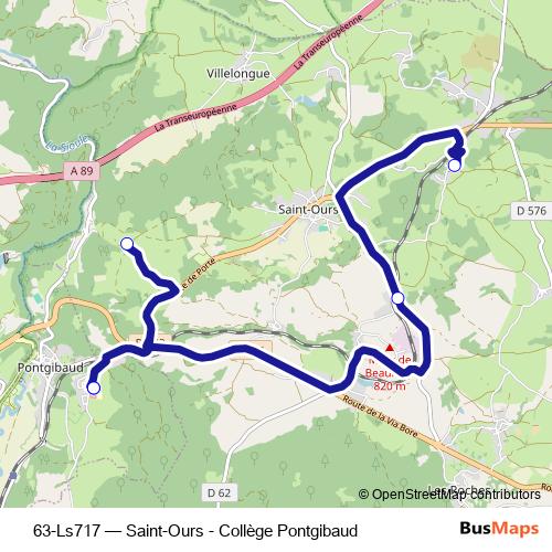 63-Ls717 bus Line Map