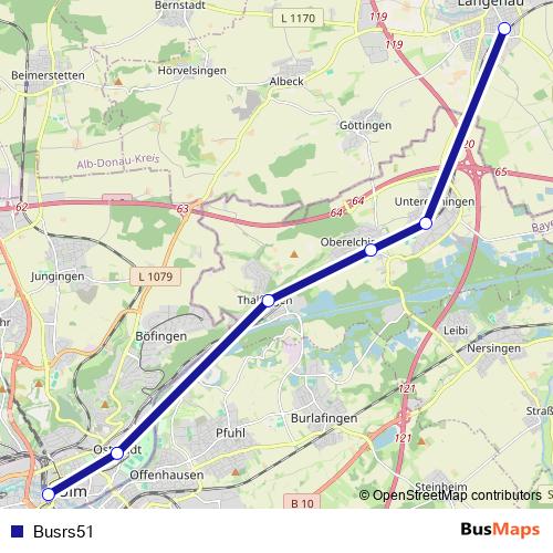 Busrs51 bus Line Map