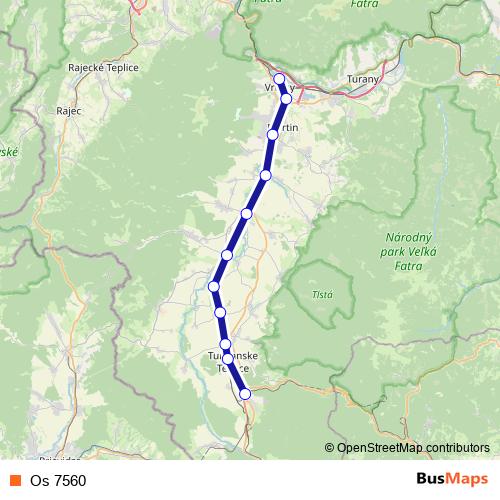 Os 7560 rail Line Map