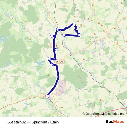 55setain02 bus Line Map
