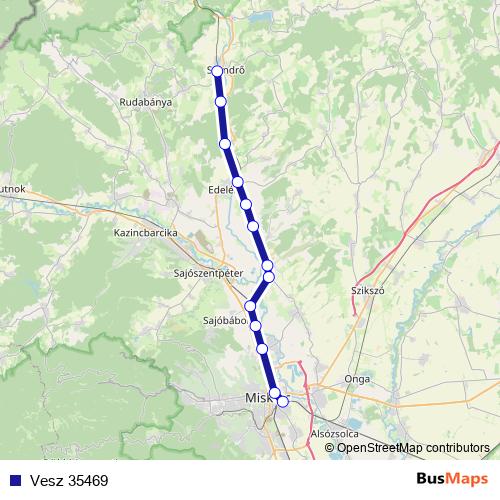 Vesz 35469 rail Line Map