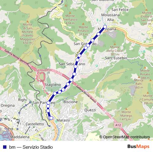 bm bus Line Map