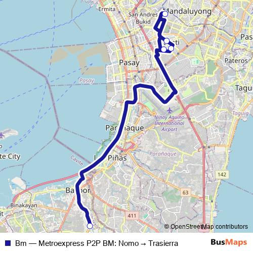 Bm bus Line Map