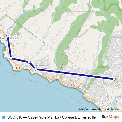 SCO 510 bus Line Map