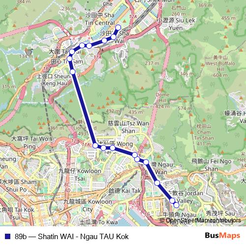 89b bus Line Map