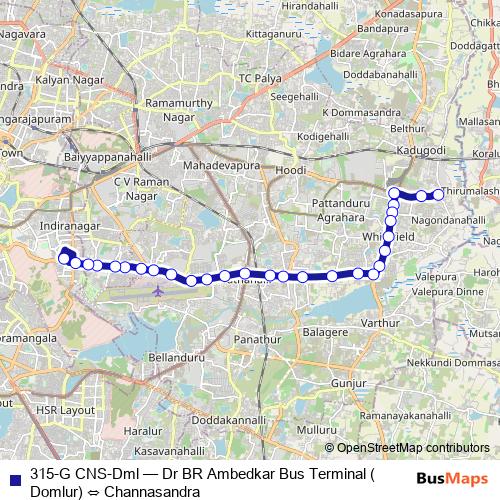 315-G CNS-Dml bus Line Map