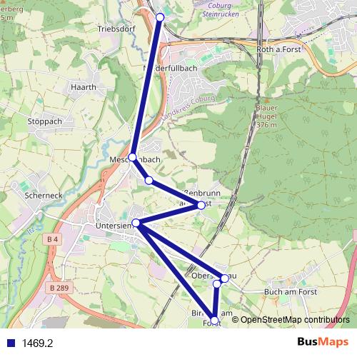1469.2 bus Line Map