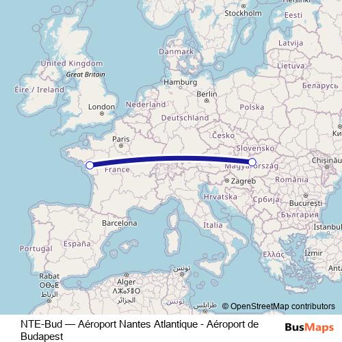NTE-Bud bus Line Map