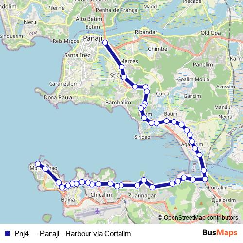 Pnj4 bus Line Map