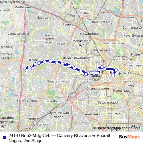 241-D Brtn2-Mrtg-Cvb bus Line Map