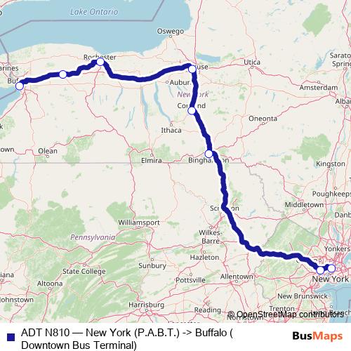 ADT N810 bus Line Map