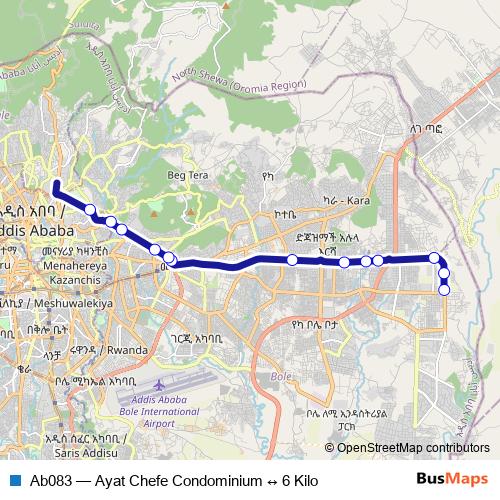 Ab083 bus Line Map