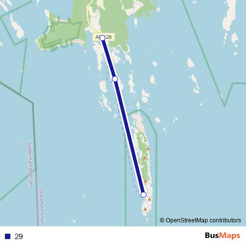 29 ferry Line Map