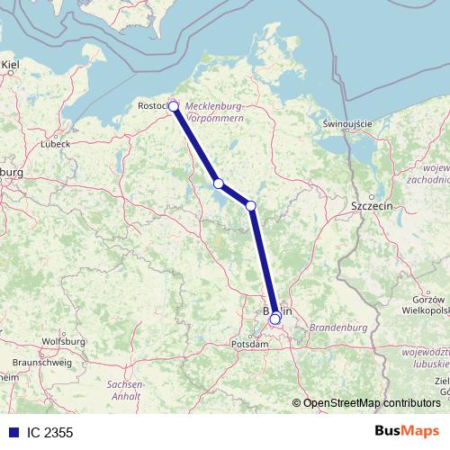 IC 2355 rail Line Map