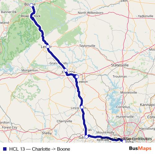 HCL 13 bus Line Map