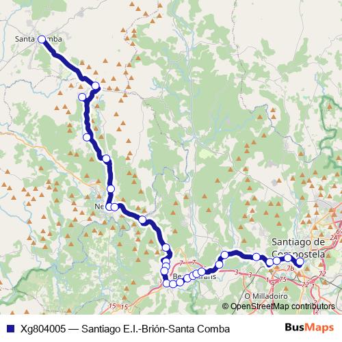 Xg804005 bus Line Map
