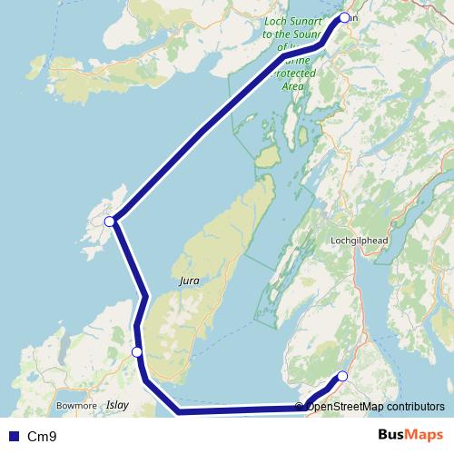 Cm9 ferry Line Map