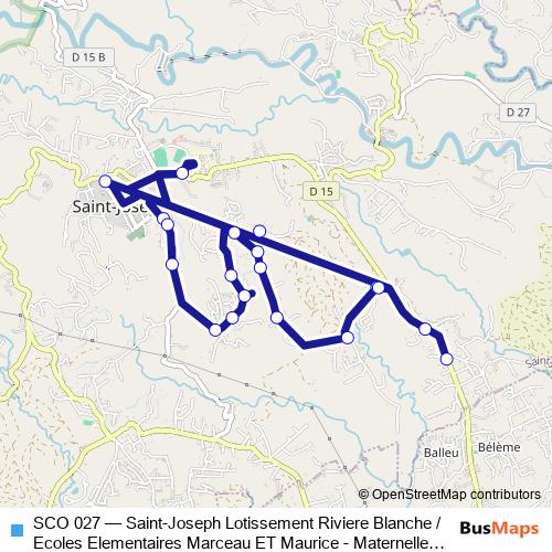 SCO 027 bus Line Map