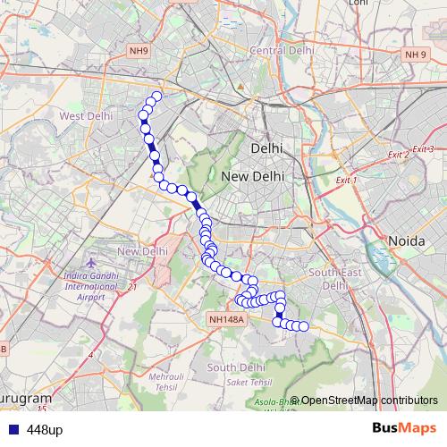 448up bus Line Map