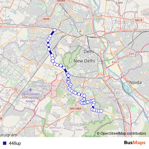 448up bus Line Map