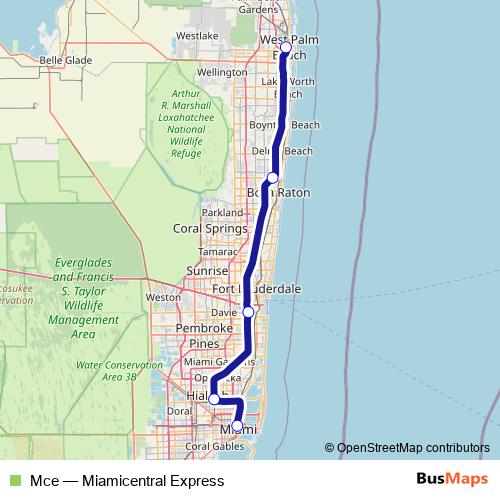 Mce rail Line Map