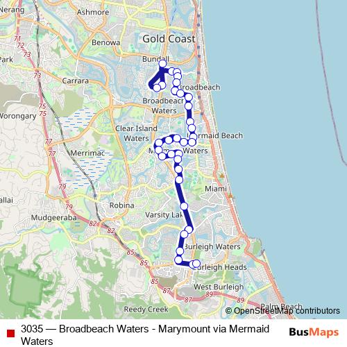 3035 bus Line Map