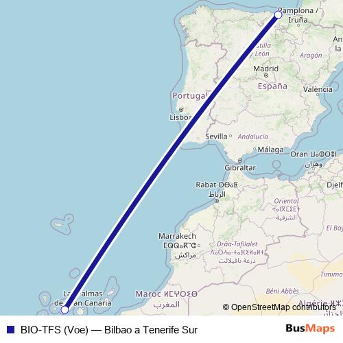 BIO-TFS (Voe) air Line Map