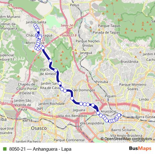 8050-21 bus Line Map