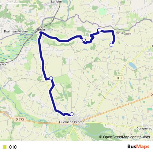 010 bus Line Map