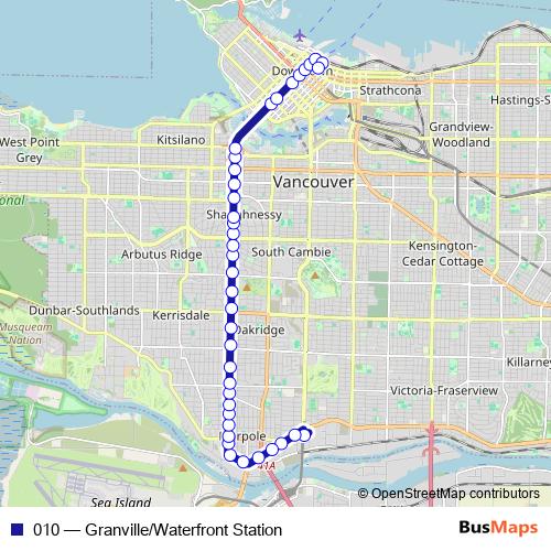 010 bus Line Map