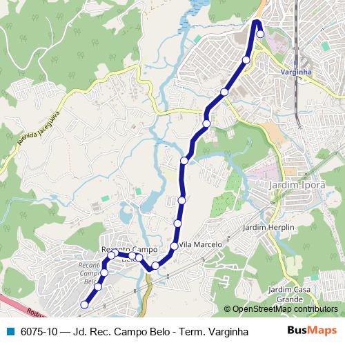 6075-10 bus Line Map
