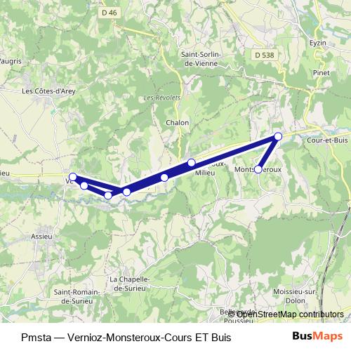 Pmsta bus Line Map