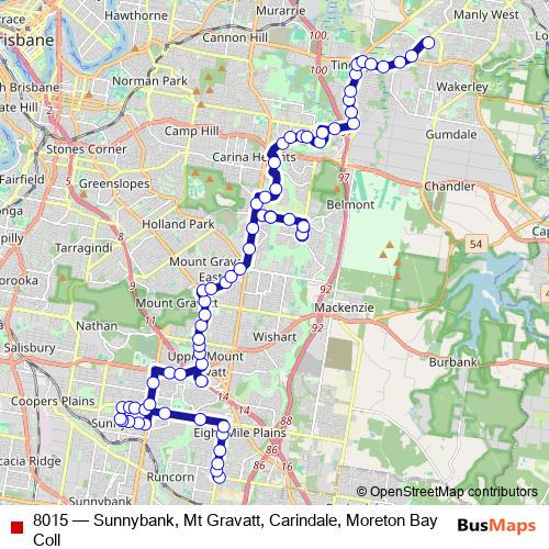 8015 bus Line Map