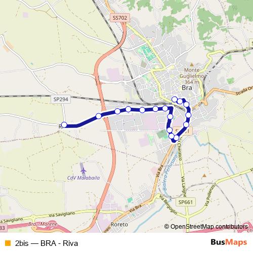 2bis bus Line Map